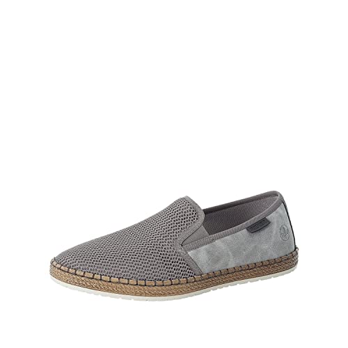 Rieker Herr slip-on sneakers B5265, herr halvskor, Grå 43, 44 EU