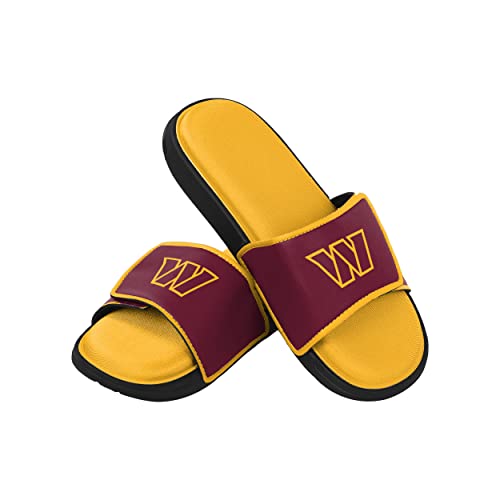 Image of FOCO mens NFL Team Logo Sport Shower Foam Slide Flip Flop Sandals