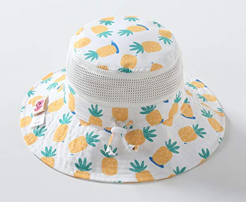 Image of Home Prefer UPF50+ Wide Brim Sun Hat Boys Girls Sun Protection Hat Zoo Beach Swim Safari Bucket Hat for Baby Toddler Kid