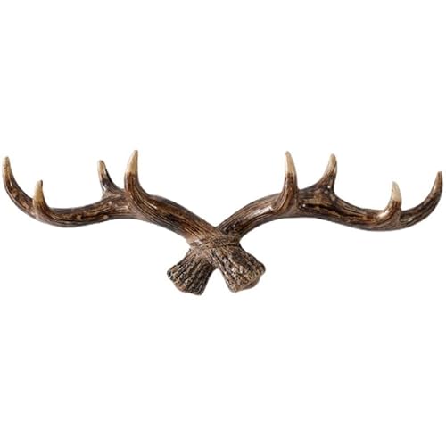 Bafnsiji Resin Rustic Coat Hanger, Wall Hooks Coat Hooks, Wall Mounted Towel Rack,Antique Clothes Hanger Rack, Coat Hooks Rack,40Cm