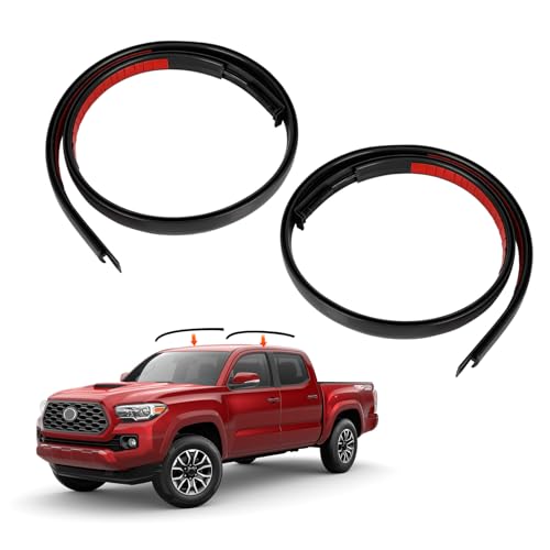 Roof Drip Molding Weatherstrip Compatible with 2016-2023 Toyota Tacoma Double Cab, Roof Trim Moulding Seal Kits Left & Right Side, Replace 75551-04081, 75552-04080, 75551-04082, 75552-04081 (2Pcs/Set)