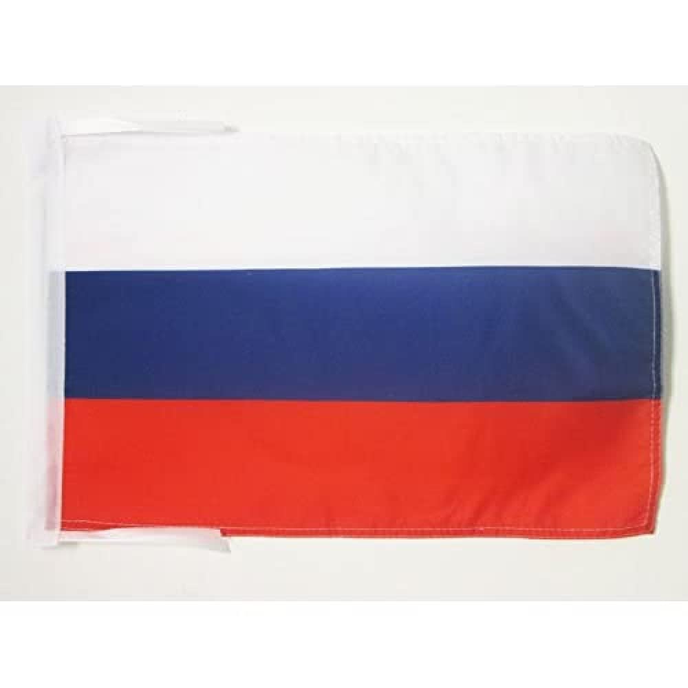 AZ FLAG, Serbia Civil Flag, 18'' x 12'', 100% Polyester Serbian without arms Small Banner with Two Cords, Fade Resistant