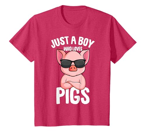 Just A Boy who loves Pigs Kids T-Shirt