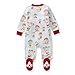 Burt's Bees Baby Girls' Organic Cotton Sleep and Play Footed Pajamas, One-piece Zip Front Romper, Baby Essentials