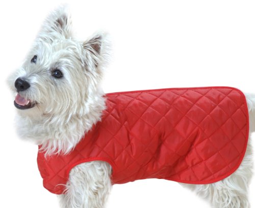 Cosipet Quilted Step in Suit, 16-inch/ 41 cm, Red