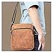 Leather Casual Shoulder Bag Classic Fashion Messenger Office Business Briefcase Travel Satchel bag(Yellow Brown)