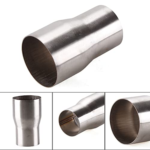 BARTOO Universal 2.5\" to 3\" Exhaust Adapter Exhaust Pipe Adapter Exhaust Pipe Adapter Tube Stainless Steel Exhaust Pipes Intake Pipe Connection Joint (2.5\'\'OD-3\'\'OD)