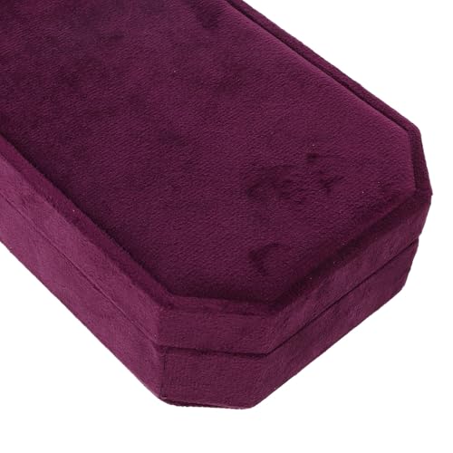 Boîte à bijoux velours octogonale pour ne plus perdre vos boucles et bagues - 4