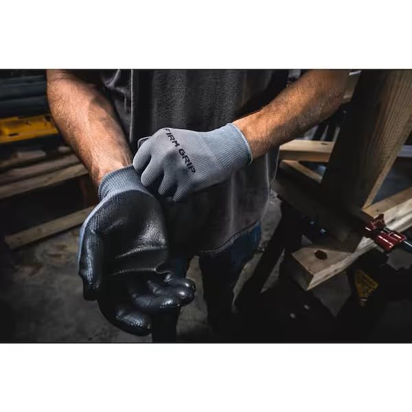 Large General Purpose Polyurethane Grip Work Gloves (12-Pack)