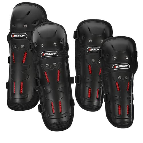GALPADA 1Set Cycling Knee and Elbow Pad Protective Gear for Motorcycle and Outdoor Sports Ergonomic Design for Comfort and Support Durable Material for Safety and Protection
