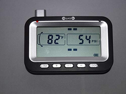 BELLACORP Tire Pressure Monitoring System TPMS (4) Sensors (Including Free $50.00 Repeater) for Fifth Wheel, Trailer, Camper, Car, Truck, 4x4, or RV,
