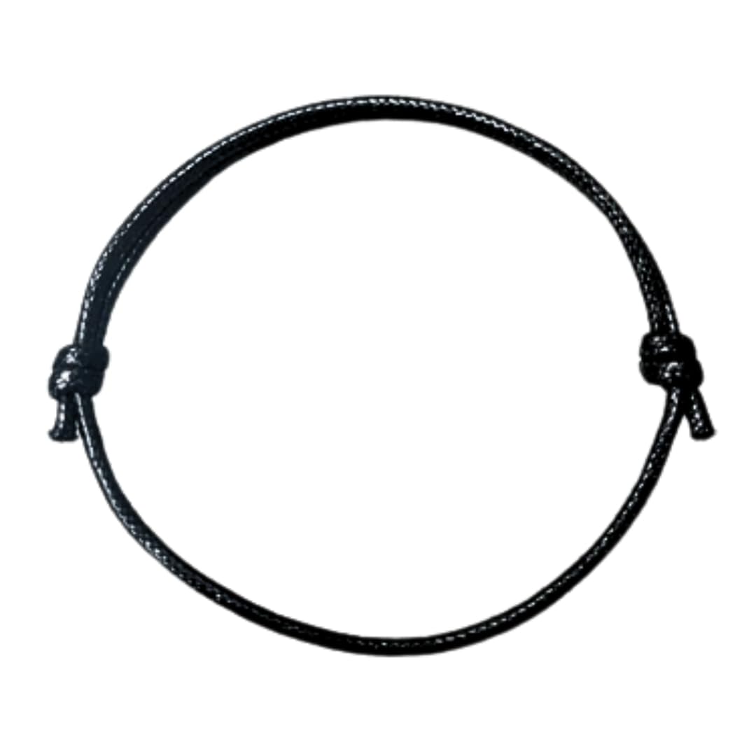 Original Kabbalah Adjustable Black Waxed Cord Rope String Bracelet, Protection against Evil Eye โ Misfortune, Eye Black | Prayer and Blessing, Good Luck Bracelets for Menโs Womenโs Unisex (Black)