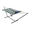 Project One Cotton Rope Free Standing Hammock with 12 Foot Portable Steel Stand and Spreader Bar, Pad, Pillow and Cup… 41Sruqy3dQS. SS100