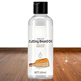 Olio per Taglieri in Legno,100 ml Liquido Manutentivo A Base Di Noce Nero,Olio per Tagliere Sicuro per Alimenti | Adatto a da Macellaio in Noce Nero, Piani di Lavoro Domestici E Vernice Mobili