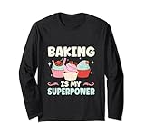 Photo Gallery baking is my superpower - stampo per cupcake divertente maglia a manica Photo Gallery baking is my superpower - stampo per cupcake divertente maglia a manica