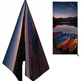 Barca Telo Mare, Lago Micro Fibra, Antisabbia & Rapido, Morbido per Vacanza, Spiaggia, Piscina, Campeggio, SPA 160X80cm K-1512
