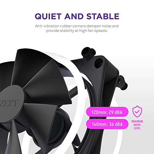 Image of NZXT F120 RGB Duo - 120mm Dual-Sided RGB PC Case Fan - Black