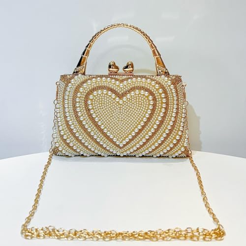 Sac à main pour fête anti-perte avec strass et chaîne robuste - 3