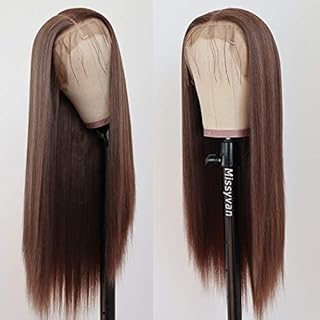 Missyvan Lace Front Wig Straight Hair Brown Color 22