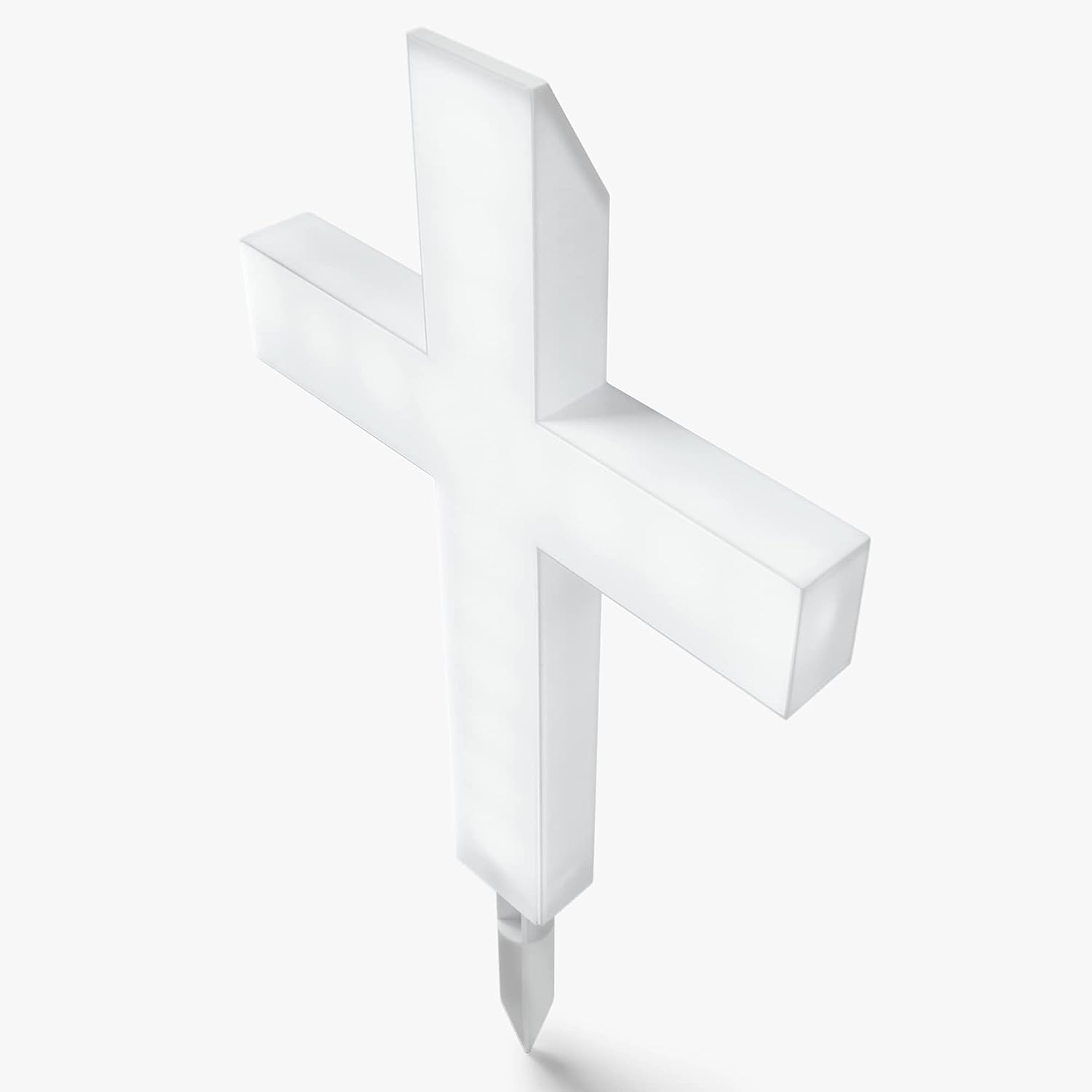 Let's Make Memories Personalized Memorial Solar Cross - Sympathy - Garden Memorial Cross