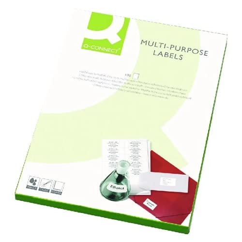 Q-Connect Multipurpose Labels 199.6x143.5mm 2 Per Sheet White (Pack of 200) KF26056 + Free FINCHLEY Refill Pen (3)