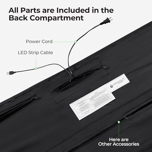 Greenstell HD003-V2-Q-GL-VC Headboard For Queen Size Bed With 60,000 Diy Color Of Led Light, Usb & Type C Post, Attach Frame, Height Adjustable thumb #6