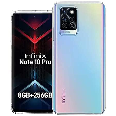 Image of Soft Flexible Back Cover Compatible with Infinix Note 10 Pro /Infinix Note 10, Transparent Case