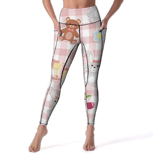 Pantalon de sport yoga et running imprimé floral taille S