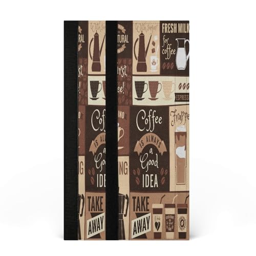 Coffee Topics Cafe Design Refrigerator Door Handle Covers Kitchen Appliances Gloves For Microwave Dishwasher Fridge Door Cloth Protector 2pcs