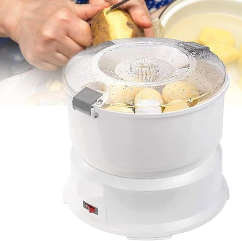 JKJZSALJ Electric Potato Peeling Machine,Vegetable Dryer,Potato Automatic Peeler Machine,Automatic Salad Rotating Machine and Quick Vegetable Peeling Tool