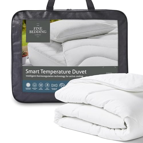 The Fine Bedding Company - Raffreddamento Smart Temperature Duvet - Cotone Raffreddamento Attivato - Piumino Estivo Matrimoniale