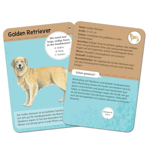 moses. 9769 Expedition Natur 50 Hunde | Bestimmungskarten im Set | Mit spannenden Quizfragen