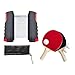 CAQYPVH Ping Pong Paddles Set, Rackets and Balls, with Carry Bag,Accessories,Retractable Net with Posts,Table Tennis Set for Tabletop, Black