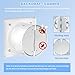 RLOZUI 8 inch Exhaust Fan, 735CFM Wall Mounted Vent Fans, Ventilation Fan Bathroom Garage Attic Exhaust Fan Ceiling and Wall Mount Fan for Kitchen/Bathroom, 110V 80W