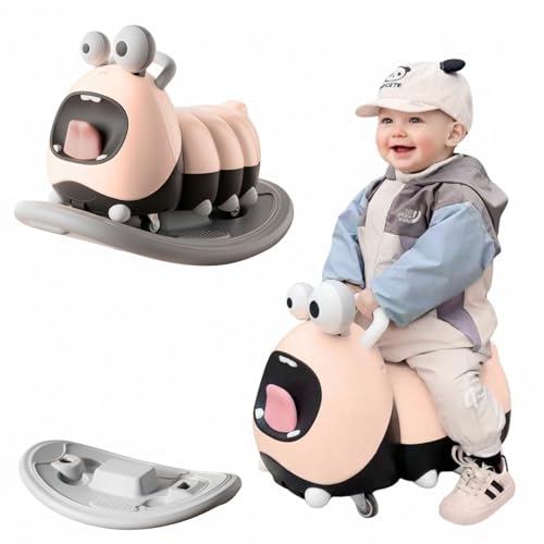 Kidiyana YOYO 3 en 1 modo de conducción + modo balancín de animales balanceo + tabla de equilibrio, vehículo antideslizante, para bebés a partir de 10 meses, material PP, sin BPA, máx. 30 kg, color