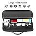 16.1/15.6 Inch Portable Monitor Case, 15.6 inch Laptop Protective Carrying Cover with PU Handle, Large Accessory Pocket and Water Resistant for Travel Monitor Bag Display Screen Sleeve, Black