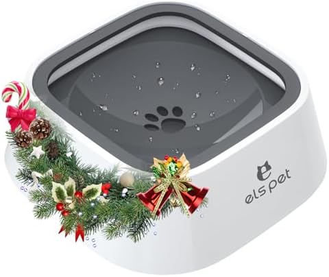 ELS PET Hundenapf 1L - Auslaufsicher Dank Schwimmdeckel, fur Auto & Zuhause | auslaufsicher, Anti-Schwapp-Deckel, 1L, rutschfest, spulmaschinenfest, lebensmittelecht, BPA-frei, fur