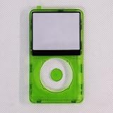 Transparent Green Video Front Housing Case Cover with Center Button Key for iPod Video 5th/5.5th 30GB 60GB 80GB Gen No Clickwheel
