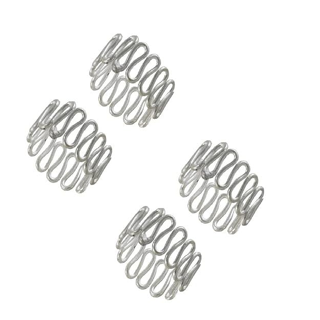 Toe Ring Artificial Silver Abstract Pattern Design Toe Ring Adjustable Jewelry for Women. Set of 2 Pairs Toerings. (007-2PAIRS)-image-34