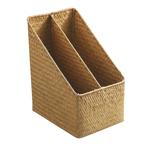 Caja de mimbre para documentos Uonlytech estante grueso de almacenamiento 2