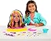 Barbie Totally Hair Styling Doll Head & 20+ Accessories, Color Reveal & Color-Change Pieces, Wavy Brown Neon Rainbow Hair