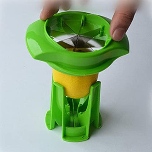 1PC Fruit Vegetable Lemon Slicer Lime Slicer Wedger Cutter Orange Peelers Orange Splitter Creative Orange Kitchen Gadget Fruit Vegetable Tools (Green)