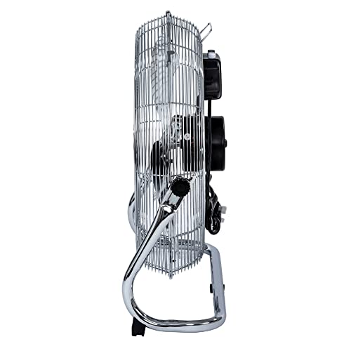 Oypla 3 Speed Floor Standing Gym Fan Hydroponic (Chrome, 18 Inch) - 8