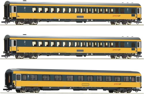 Roco 6200082 H0 3er Set Personenwagen, RegioJet, Ep. VI