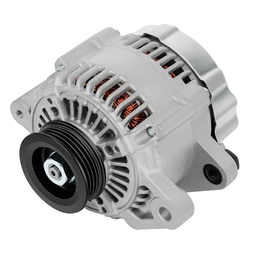 Image of SCITOO Alternators 11203 Compatible Fit for Toyota Auto and Light Truck Yaris 2006 2007 2008 2009 2010 2011 2012 2013 2014 2015 1.5L 12V 80Amp CW 4-Groove Pulley 11203 11505 104210-8180 27060-21150
