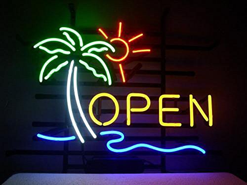 Amazon | LiQi【OPEN】ネオン 看板 NEON SIGN （縦35cmX横45cm