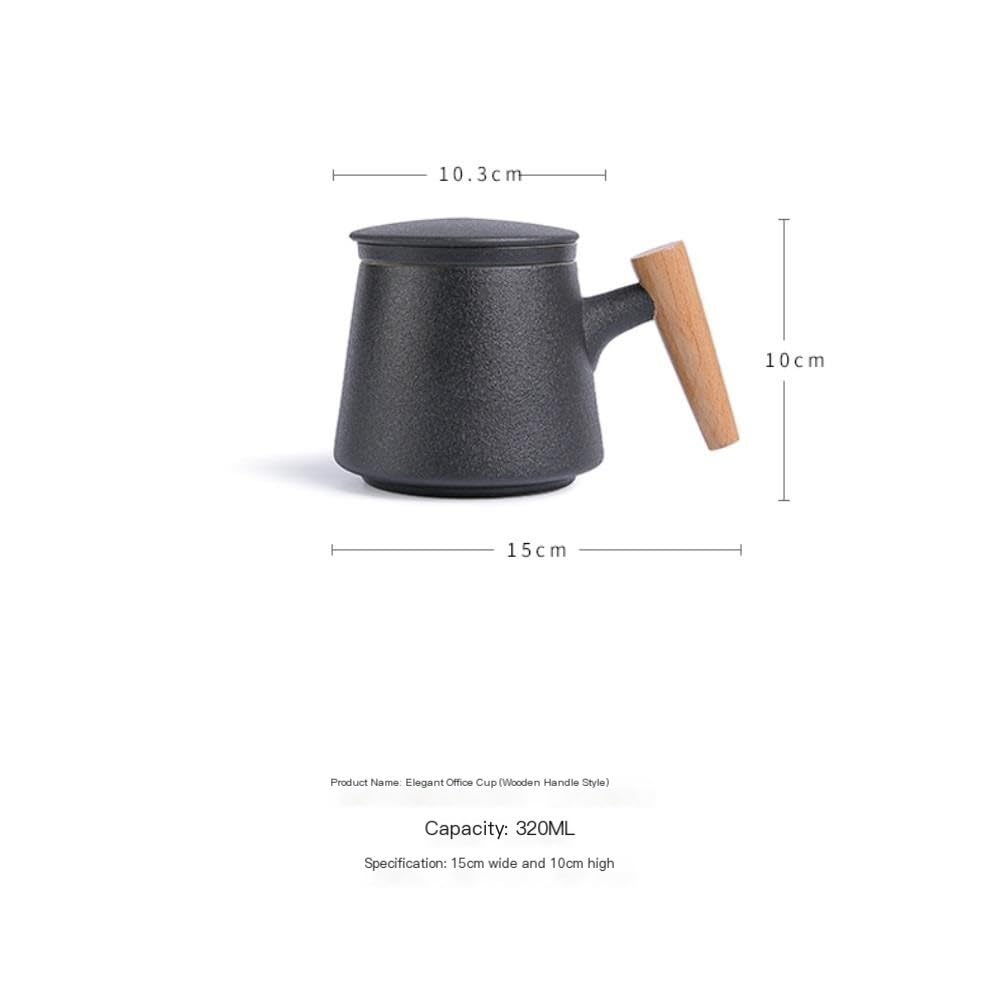 Słoik na cukier ceramiczny pojemnik do przechowywania herbaty, słoik, filtr biurowy, sitko, kubek, przenośny zestaw do podróży, torba ręczna na herbatę(C)