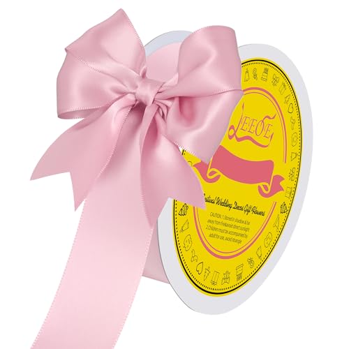 Image of Double Face Pearl Pink Satin Ribbon 1-1 /2 inch X 50 Yards Polyester Pearl Pink Ribbon for Gift Wrapping Very Suitable for Weddings Party Hair Bow Invitation Decorations and More