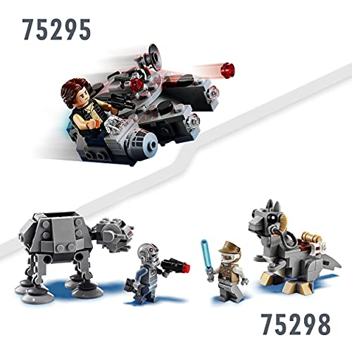 LEGO 75298 Star Wars at-at vs. Tauntaun Microfighters Bauset mit Luke Skywalker und at-at Pilot Minifiguren – Bild 5