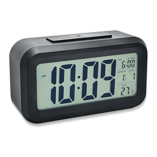 Gentpovth LED Despertador Digital, Inteligente Reloj...